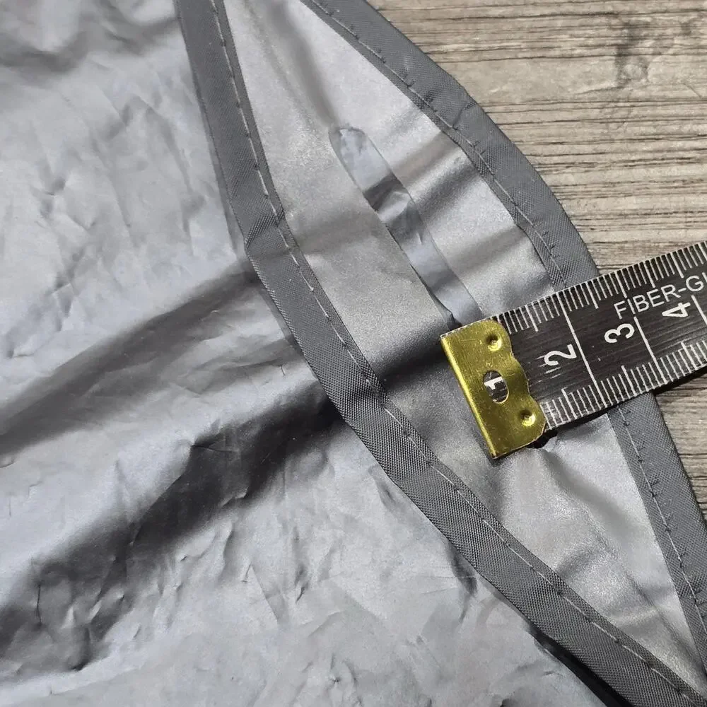Saks Fifth Avenue Gray Plastic Garment Clothes Zip Fold Up Storage Bag